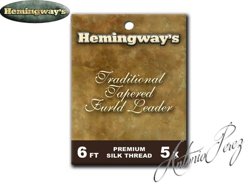 Bas de Ligne HEMINGWAY'S Traditional Tapered Furled Leader  6FT  5X