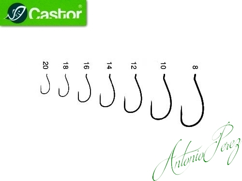25 Hameçons CASTOR C201 BL