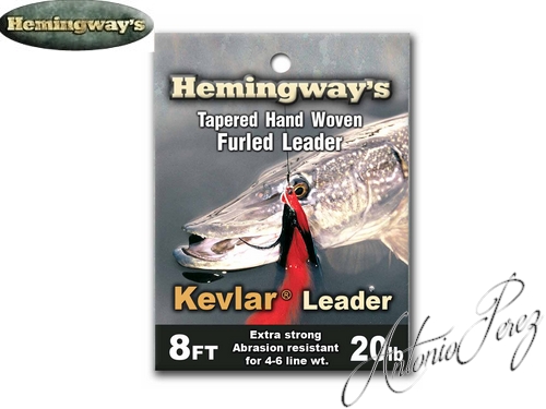 Bas de Ligne HEMINGWAY'S Kevlar Leader 8FT  20lb