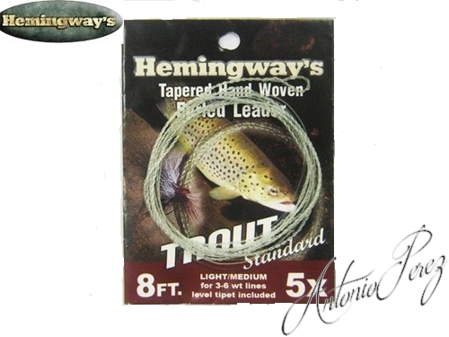 Bas de Ligne HEMINGWAY'S Trout Standard 8FT  5X