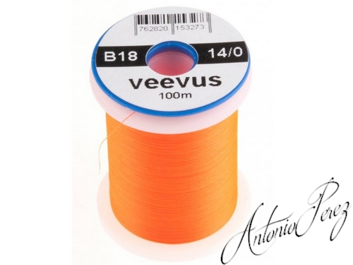 Veevus 14/0 - 0,05mm - B18 Orange Fluo