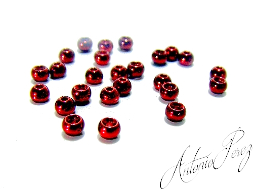 25 Billes Tungstne Rouge Mtallique