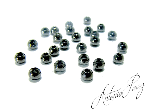 25 Billes Tungstène Noir Nickel