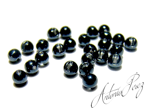 25 Billes Tungstne Fendues Noir Acier 