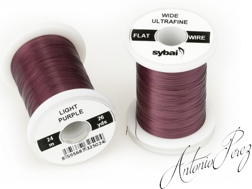 Fil de Cuivre Plat Ultra Fin Large Purple Clair