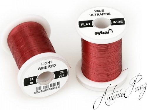 Fil de Cuivre Plat Ultra Fin Large Rouge Vin Clair