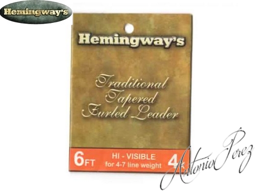 Bas de Ligne HEMINGWAY'S Traditional Tapered Furled Leader  6FT  4X