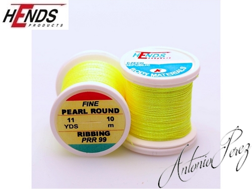 Pearl Round Ribbing HENDS 99 Jaune Fluo