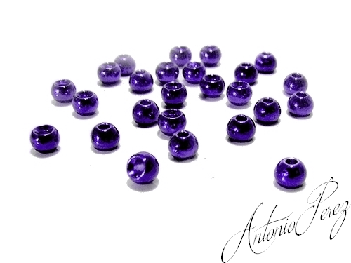 25 Billes Tungstène Deep Red Purple