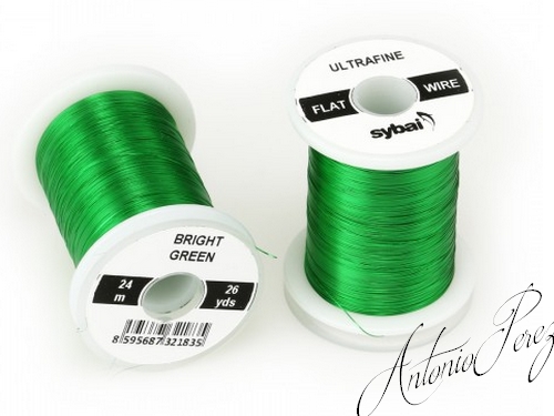 Fil de Cuivre Plat Ultra Fin Vert Brillant
