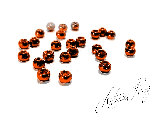 25 Billes Tungstène Orange 