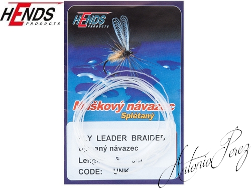 Fly Leader Braided Tapered HENDS Transparent